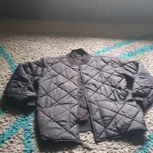 Mens Quilted Bomber Jacket
